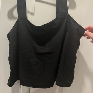 NEVER WORN Banana Republic Linen Blend Tank - Black